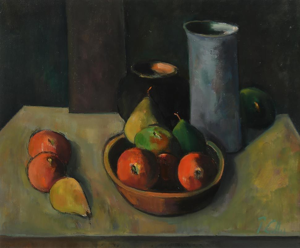 Peter Collis, Still Life with Blue Vase at Morgan O'Driscoll Art Auctions