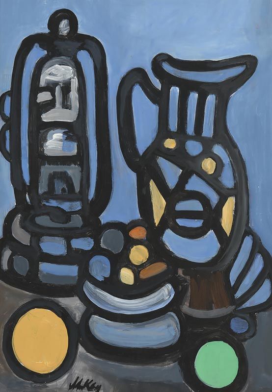 Markey Robinson, Still Life - Jug and Lamp at Morgan O'Driscoll Art Auctions