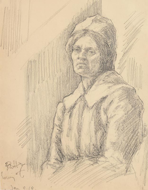 Paul Henry, Connemara Woman (1919) at Morgan O'Driscoll Art Auctions