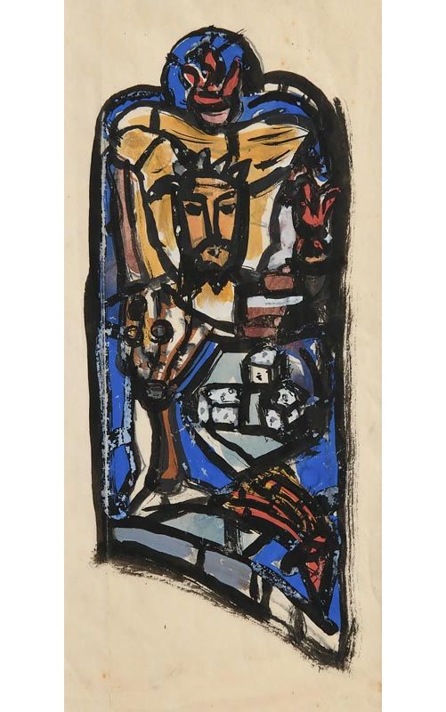Evie Hone, Design for the Crucifixion, St. Mary's, Downe, Kent (1949) at Morgan O'Driscoll Art Auctions
