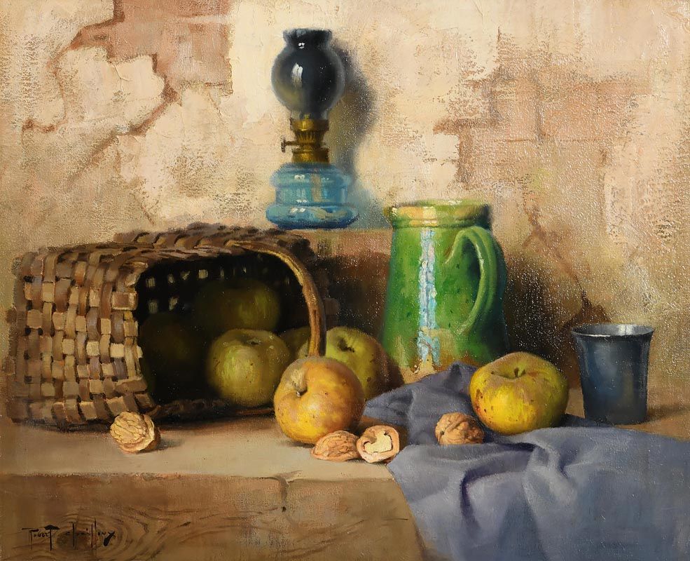 Robert Chailloux, Still Life - Apples and Walnuts at Morgan O'Driscoll Art Auctions