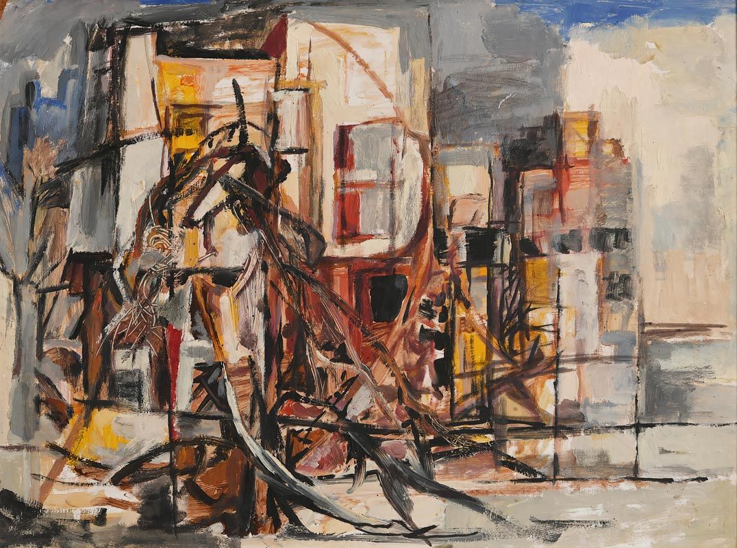 George Campbell, Abstract City Landscape (1963) at Morgan O'Driscoll Art Auctions