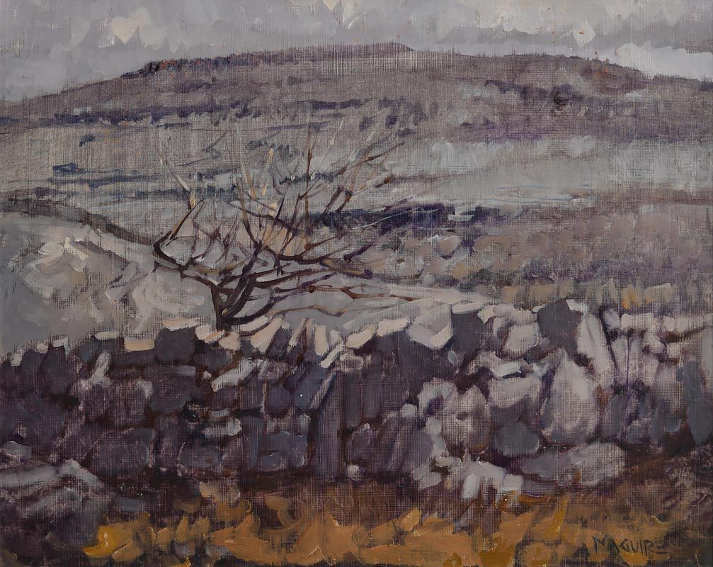 Cecil Maguire, Winter in the Burren at Morgan O'Driscoll Art Auctions