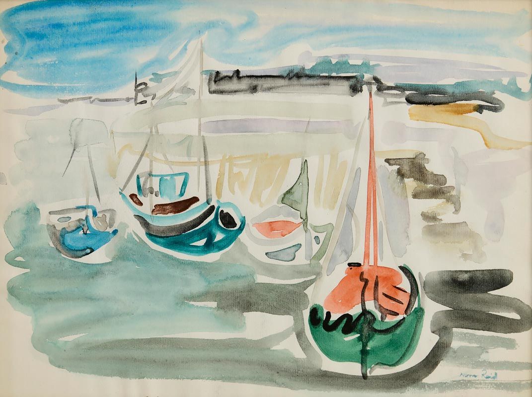 Nano Reid, Clogherhead Harbour at Morgan O'Driscoll Art Auctions