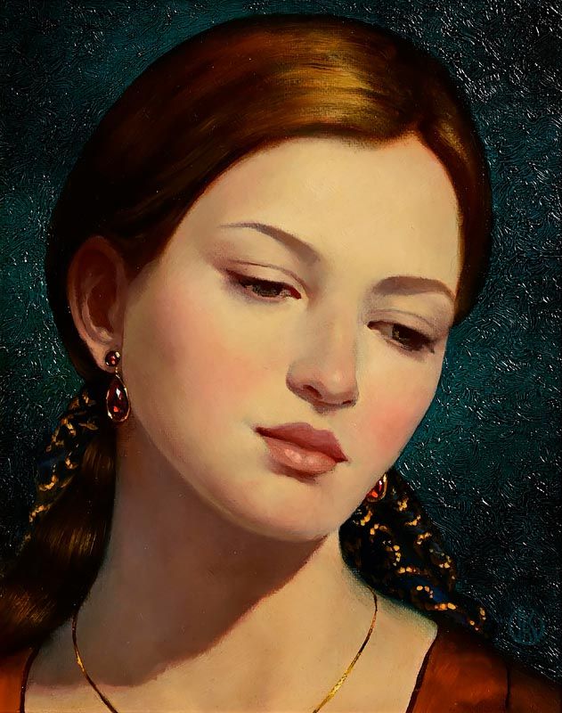 Ken Hamilton, Girl with the Ruby Earrings at Morgan O'Driscoll Art Auctions
