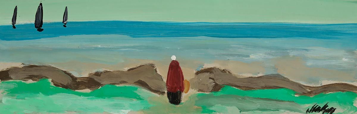 Markey Robinson, Waiting by the Shore at Morgan O'Driscoll Art Auctions