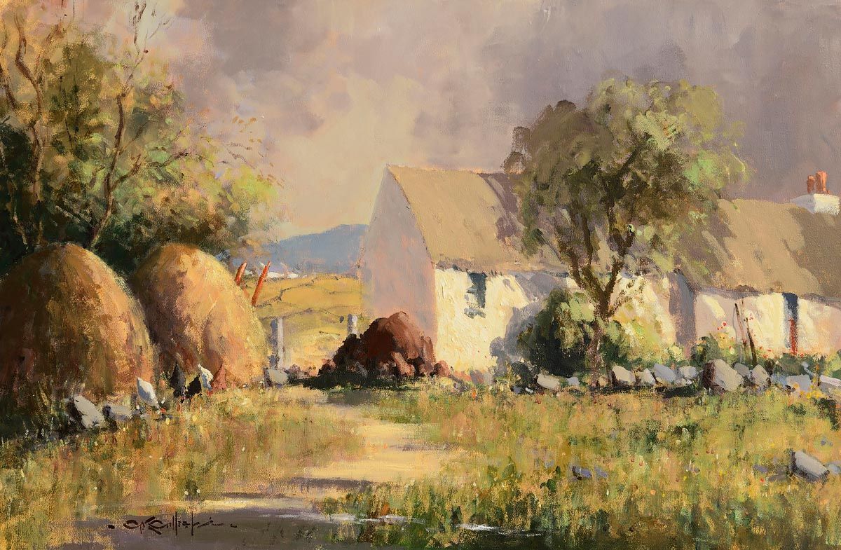 George K. Gillespie, Irish Farmstead, Co. Donegal at Morgan O'Driscoll Art Auctions