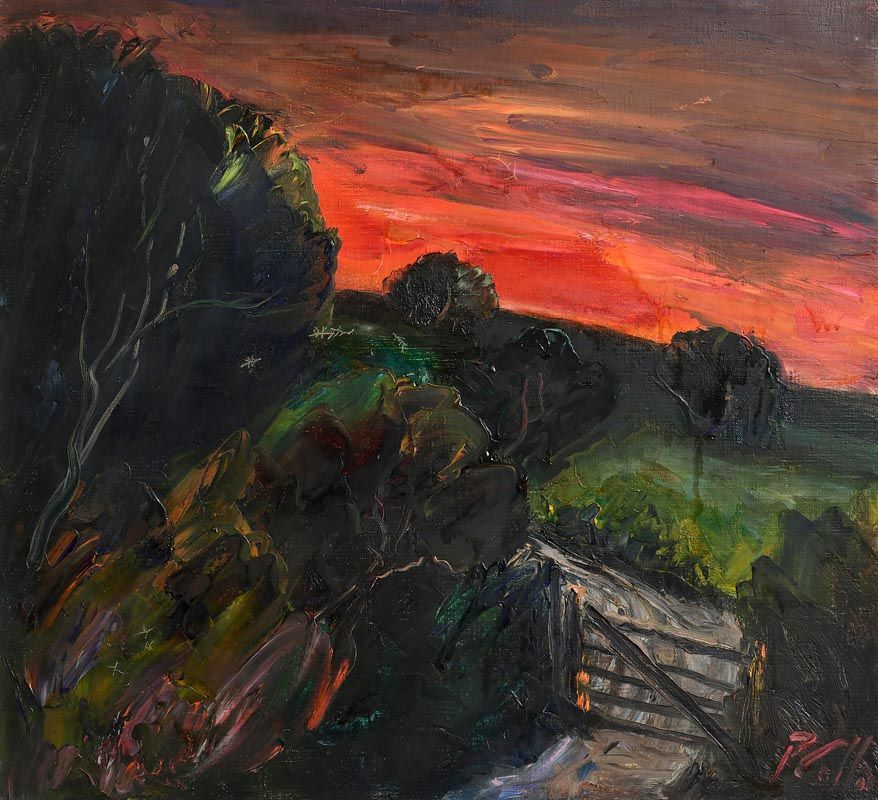Peter Collis, Sunset in the Dublin Mountains II at Morgan O'Driscoll Art Auctions