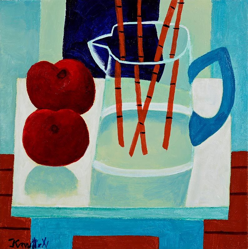 Graham Knuttel, Still Life with Jug and Fruit at Morgan O'Driscoll Art Auctions
