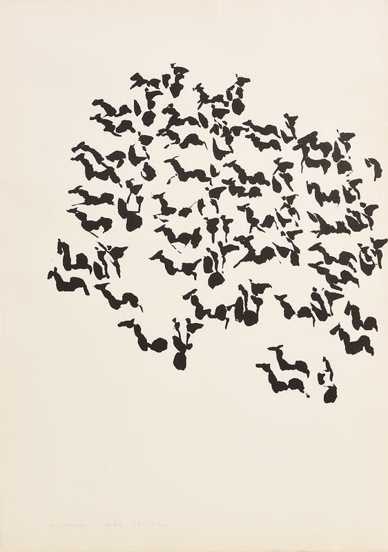 Louis Le Brocquy, Chariots (Tain) (1969) at Morgan O'Driscoll Art Auctions