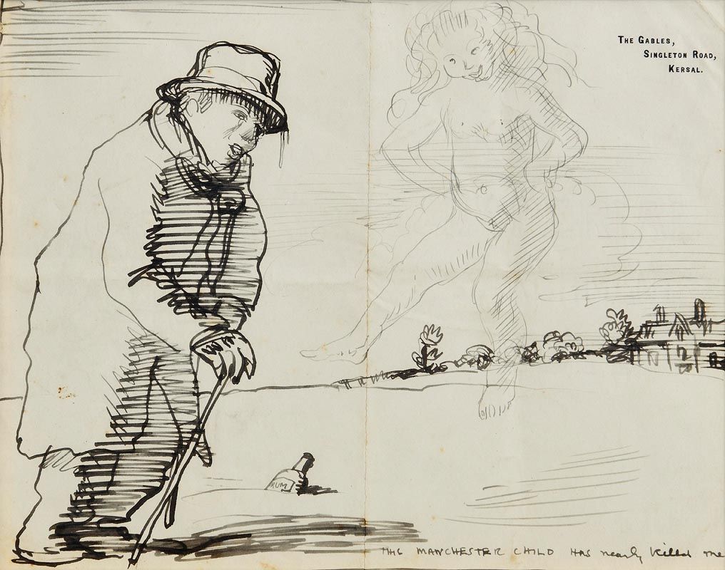 Sir William Orpen, The Manchester Child Has Nearly Killed Me at Morgan O'Driscoll Art Auctions