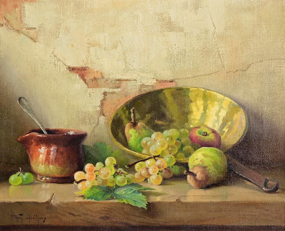 Robert Chailloux, Still Life - Fruit and Bowls at Morgan O'Driscoll Art Auctions