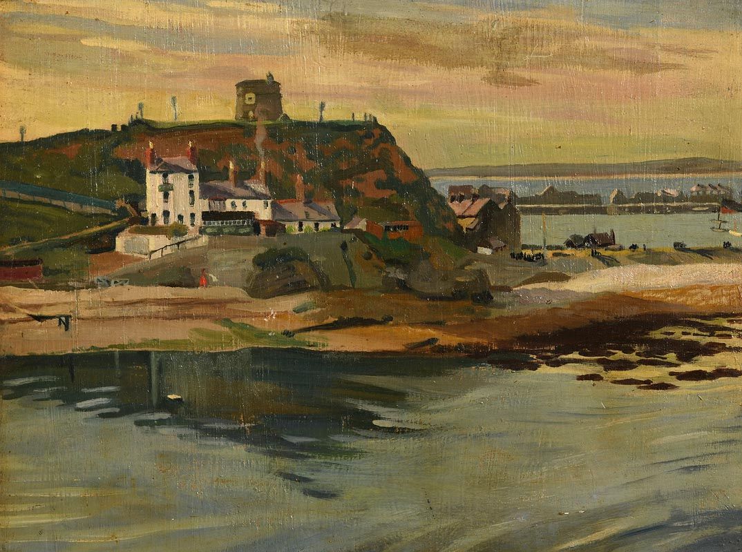 Harry Aaron Kernoff, Howth Harbour, Evening at Morgan O'Driscoll Art Auctions