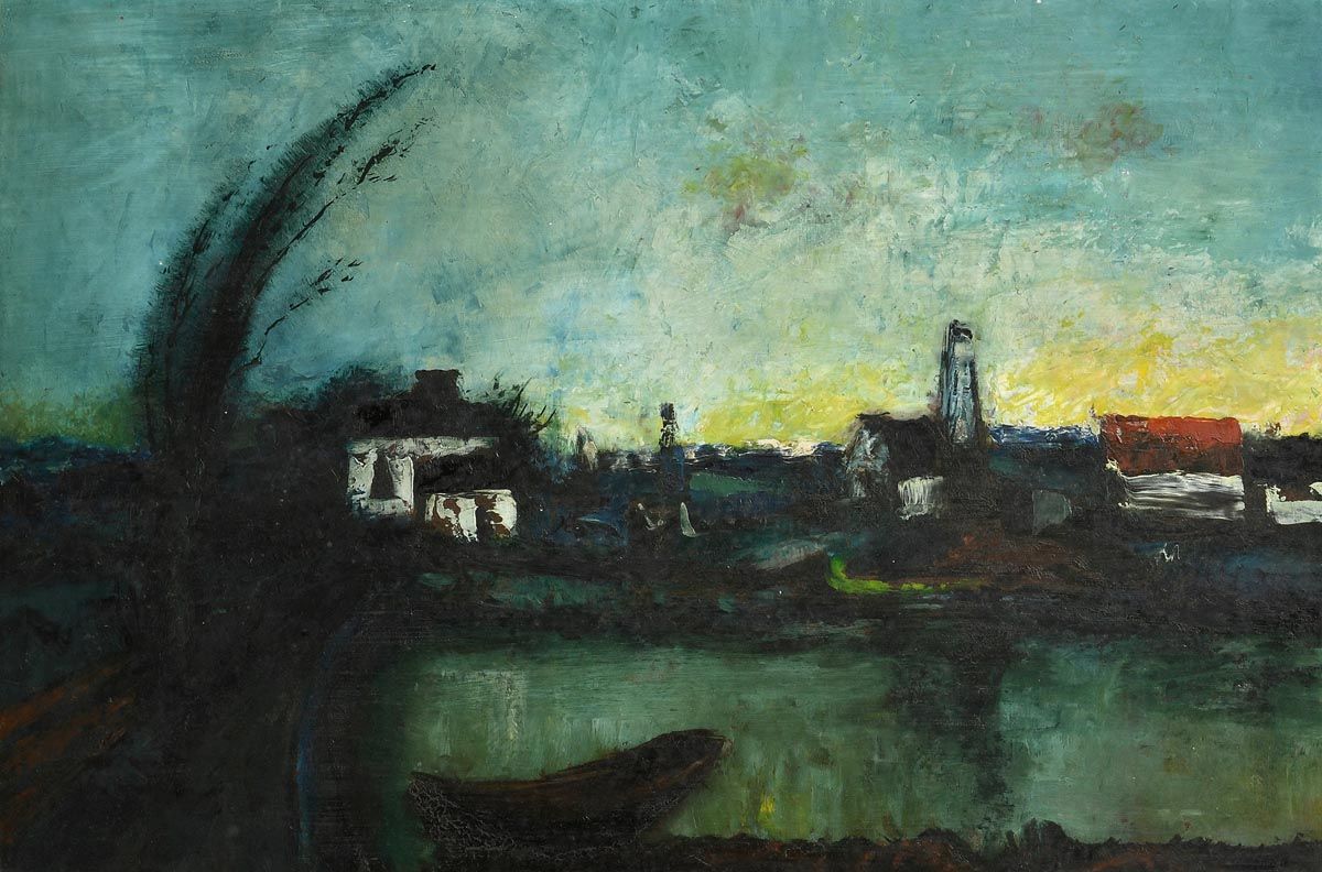 Daniel O'Neill, The Canal at Morgan O'Driscoll Art Auctions