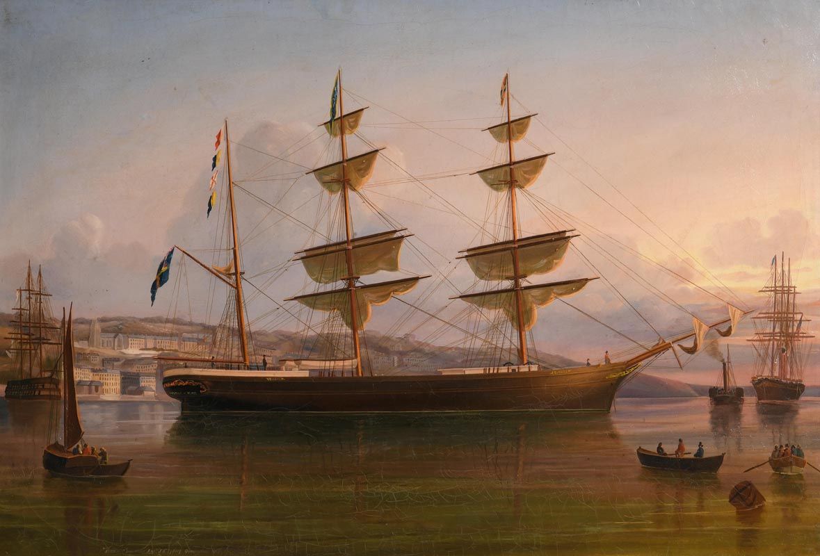 George Mounsey Atkinson, The Eugenie Off Queenstown (1887) at Morgan O'Driscoll Art Auctions